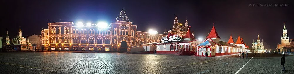 Новогодняя Москва, Гум и каток